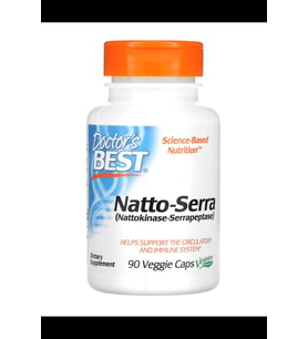 Doctor's Best, Natto-Serra, (Nattokinase-Serrapeptase) 90 Veggie Capsul.3946 (Renksiz)