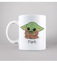 Baby Yoda Tasarımlı Kupa Kişiye Özel