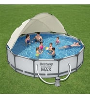 Bestway Steel Pro MAX Yer Üstü Gölgelikli Prefabrik Havuz Seti 366cm x 100cm 56416 BW607