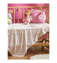 LCW baby Ekru Baskılı Kız Bebek Battaniye T T