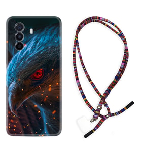 Huawei Nova Y70 Y90 Nova 9 SE  Kılıf Boyun Asklı Rasta Silikon Şahin 1756