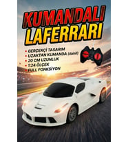 1:24 Ölçek Full Fonksiyon Uzaktan Kumandalı Gerçekçi Spor Yarış Arabası (20 cm)