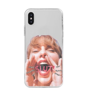 Iphone X ve XS Uyumlu Taylor Swift Tasarımlı Şeffaf Telefon Kılıfı