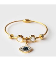 Pandora Taşlı Göz Gold Altın Kaplama Bileklik