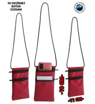 SEVBAGS SU GEÇİRMEZ BOYUN CÜZDANI (Kırmızı)