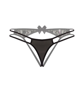 Mulvxbrf Brf02  Arkası Açık Siyah Büyük Beden  String (Mulvix)