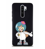 Xiaomi Redmi Note 8 Pro Soft Premier Kapak Sandy Tasarımlı Silikon Kılıf - Siyah (Şeffaf)
