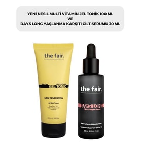 the fair. Multi Vitamin Jel Tonik 100 ml ve Yaşlanma Karşıtı Cilt Serumu 30 ml