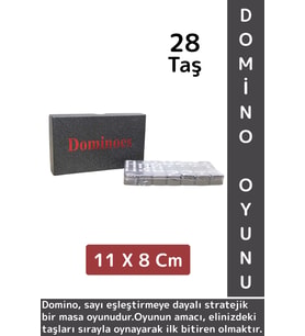 Premium Yüksek Kaliteli Eğlenceli Strateji Beceri Gelişimi Masa Oyunu Plastik Kutulu DOMİNO OYUNU