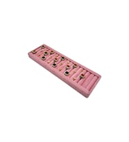 Yüzük Küpe Koldüğmesi Takı Standı Pembe Uzun 34 x 11 Cm