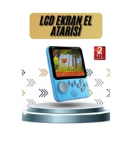 Mey İthalat® 3.5 İnç Mini Atari Taşınabilir Oyun Konsolu 666 Adet Retro Oyun