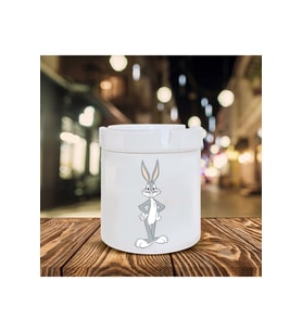 Bugs Bunny Baskılı Seramik Küllük
