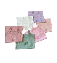 Lila Askılı Kız Çocuk Atlet ve Boxer Seti