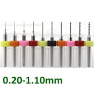 Dremel için 0.20-1.10mm PCB Tungsten Karbür 10 lu Mikro Matkap Ucu Set 