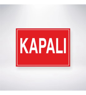 Kapalı 21x28 Arkası Yapışkanlı Levha