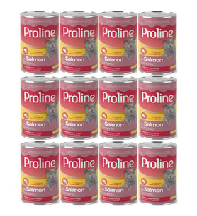 Proline Somonlu Yetişkin Kedi Konservesi 400 Gr*12 Adet (Kahverengi)