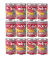 Proline Somonlu Yetişkin Kedi Konservesi 400 Gr*12 Adet (Kahverengi)