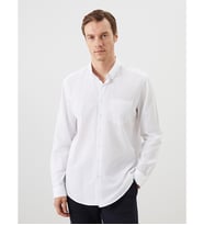 LCWAIKIKI Classic Beyaz Regular Fit Uzun Kollu Poplin Erkek Gömlek