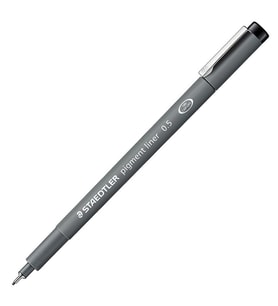 Staedtler 308 05-9 0.5mm Pigment Liner Siyah Kalem 1 Adet