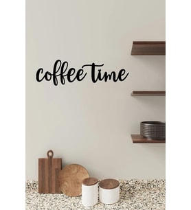 Coffee Time Duvar Yazı Ahşap Yazılar Duvar Dekorasyon Mutfak Dekor Mutfak Süsleri