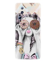 Xiaomi Mi 13 Lite Kılıf Resimli Desenli Baskılı Silikon Donut Girl 1408