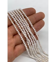 İnci Doğal Taş Şekilsiz Kesim Dizi 4-5 mm