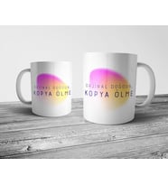Pixxa Orjinal doğdun, kopya ölme - Motivasyon Kupa Bardak Model 1
