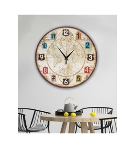 bilge Tasarım retro Duvar Saati 40 x 40 CM (Karışık)