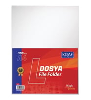 KRAF A4 L POŞET DOSYA 100'LÜ 1011