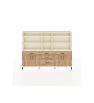 Arges Dolap 11 Raflı 5 Çekmeceli 4 Kapaklı 220x30x163 Aytaşı-Çam