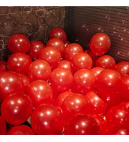 25 PCS SHINY METALLIC RED BALLOON 25 ADET PARLAK METALİK KIRMIZI BALON PARLAK KIRMIZI  BALON