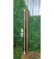 Köşebent Demir Sivri Antipaslı-( 40 x 40 ) -3mm 170 cmYükseklik (Kırmızı)