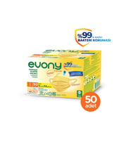 EVONY Color  CERRAHİ MASKE 50Lİ BEJ RENKLİ  SMALL/MEDİUM Medikal Maske (Sarı)