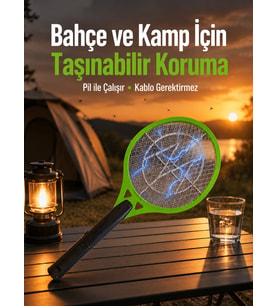 Taşınabilir Elektronik Sinek Kovucu Balkon, Bahçe ve Kamp İçin İdeal Yeni Nesil