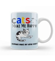 Funny Cat Lover Gifts For   Men Kids Kupa Bardak Porselen