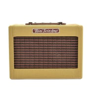 Fender 0234811000 Mini '57 Twin Tweed Pilli Elektro Gitar Amfisi Vintage Tweed Görünümü Gerçek Ahşap Kabin ve Distortion Efekti