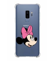 Samsung Galaxy S9 Plus  Köşe Korumalı Antişok Kapak Minnie Mouse Tasarımlı Şeffaf  Kılıf