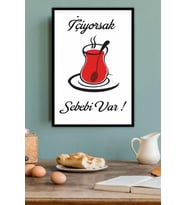 Mutfak Temalı Çerçeve Görünümlü MDF Tablo