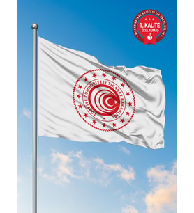 Ticaret Bakanlığı Kurum Bayrağı 150x225 cm - Raşel Kumaş 1. Kalite