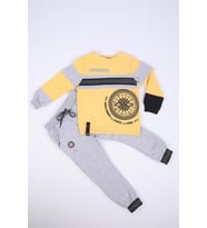 Nexactive Kız Erkek Çocuk Alt Üst 2'li Spor Eşofman Takım 50039-50071 (Sarı)