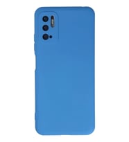 Northcity Xiaomi Redmi Note 10 5G Uyumlu Kılıf Nano içi Kadife Silikon - Mavi