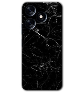 Tecno Spark 10 4G Kılıf HD Desen Baskılı Kılıf - Siyah Mermer
