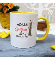 Adalet  Öğretmenine Özel Öğretmenler Günü Hediyesi Kişiye Özel Kupa Bardak