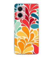 PrintiFy Xiaomi Redmi Note 11E ile Uyumlu 1mm Slim Fit Retro Colors 5 Baskılı Şeffaf  Kılıf