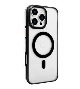İphone 16 Gleam Pc Sert - Şeffaf-Siyah