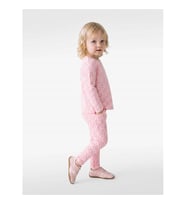 Koton Pamuklu Desenli Pembe Kız Bebek Tayt 7WMG40043AK