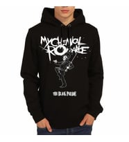 Bant Giyim - My Chemical Romance Siyah Kapşonlu Erkek Sweatshirt
