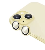 iPhone 15 Uyumlu Gerçek Safir Lens Koruyucu Görüntü Kalitesini Bozmayan Netlik (Sarı)
