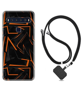 TCL 10L 10 Plus 10SE 20E 20SE 30 L7 Kılıf Boyun Askılı Silikon Zigzaglar 1651