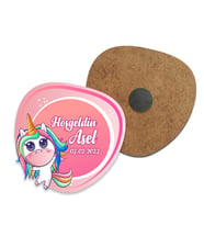 Kişiye Özel Tasarım Unicorn Baskılı Hoşgeldin Bebek Magnet  (10 Adet)